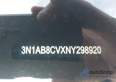 2022 Nissan Sentra Sv Xtronic Cvt z USA, uszkodzony, nr VIN 3N1AB8CVXNY298920